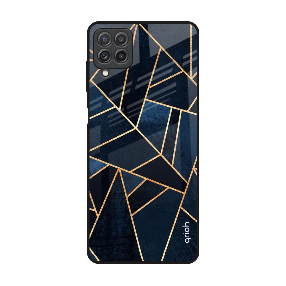 Abstract Tiles Samsung Galaxy A22 Glass Back Cover Online