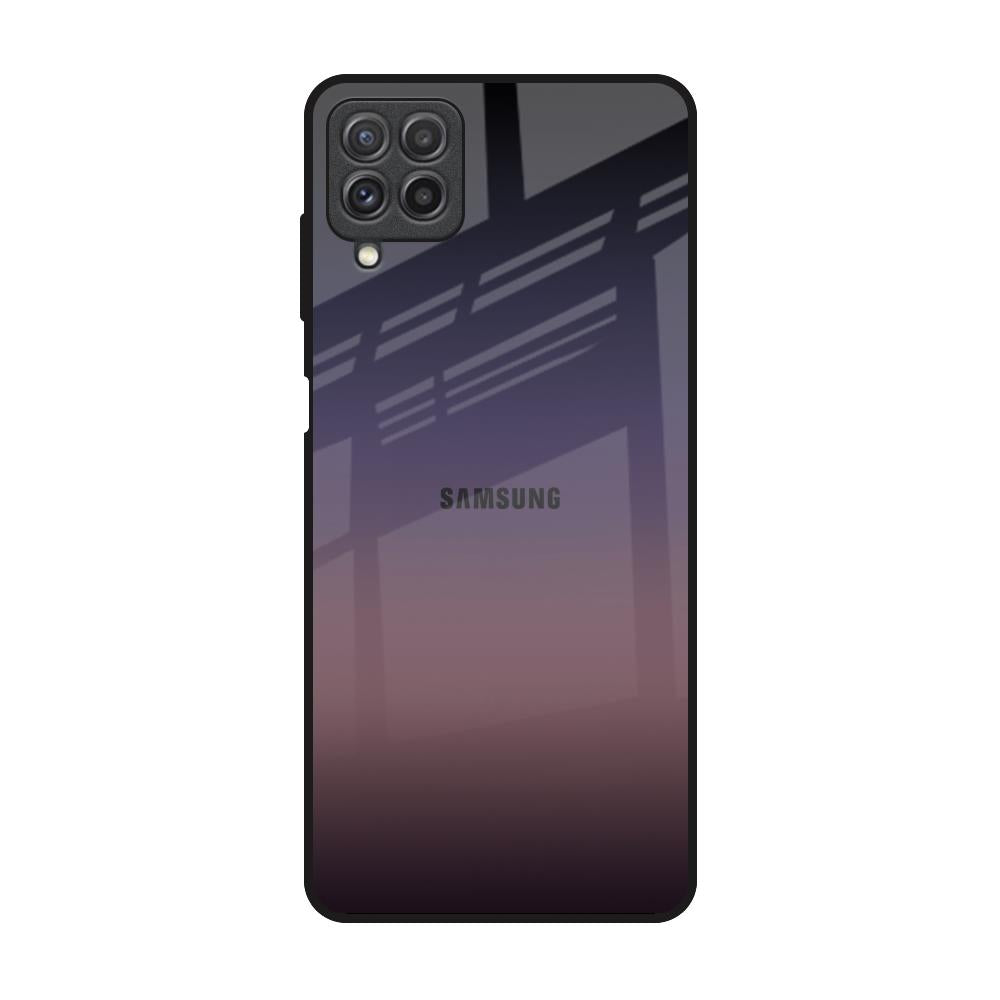 Grey Ombre Samsung Galaxy A22 Glass Back Cover Online