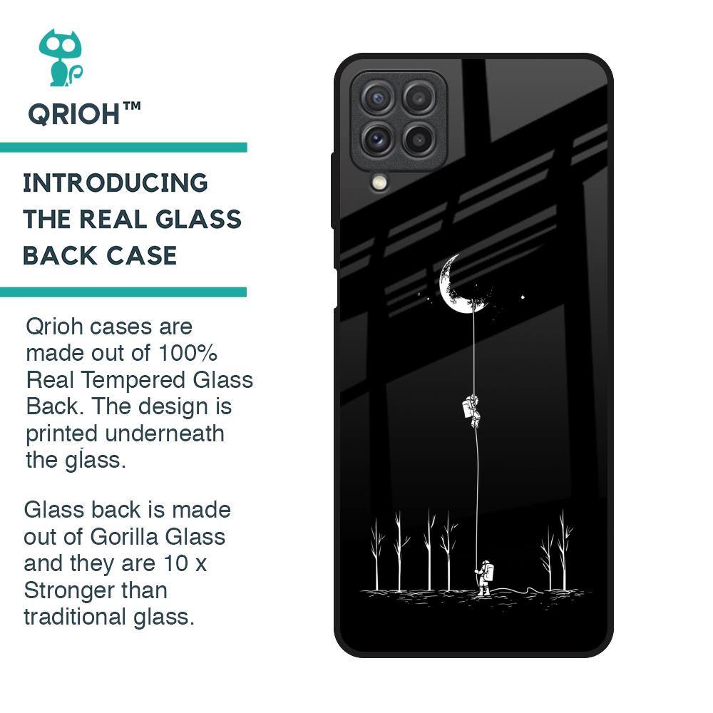 Catch the Moon Glass Case for Samsung Galaxy A22