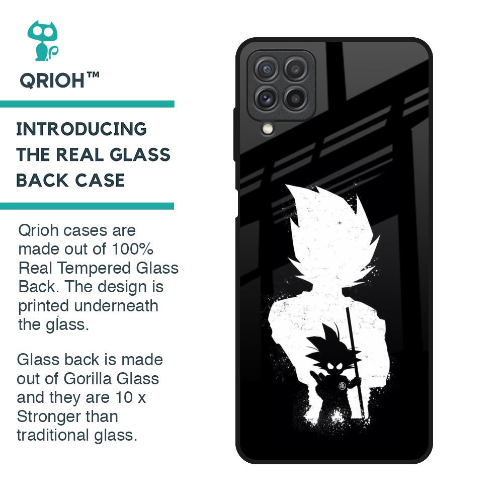Monochrome Goku Glass Case for Samsung Galaxy A22