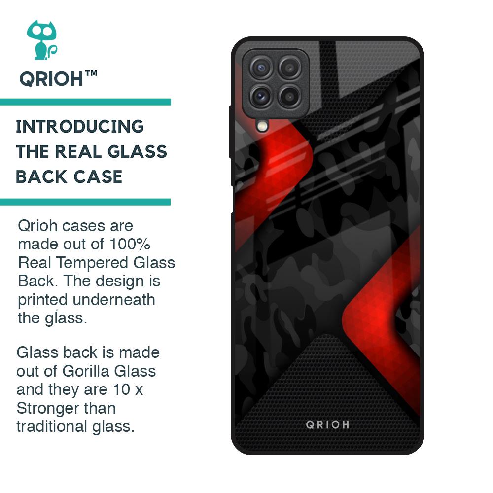 Modern Camo Abstract Glass Case for Samsung Galaxy A22