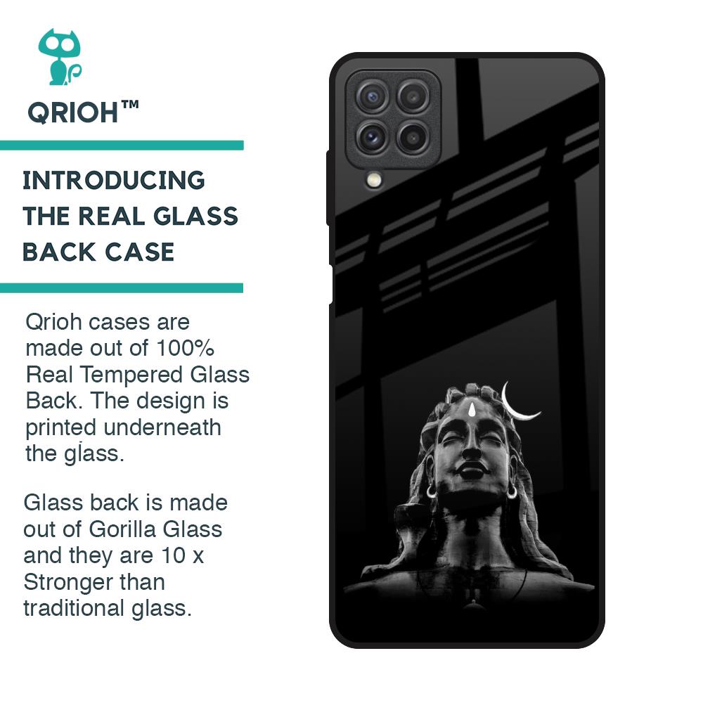 Adiyogi Glass Case for Samsung Galaxy A22
