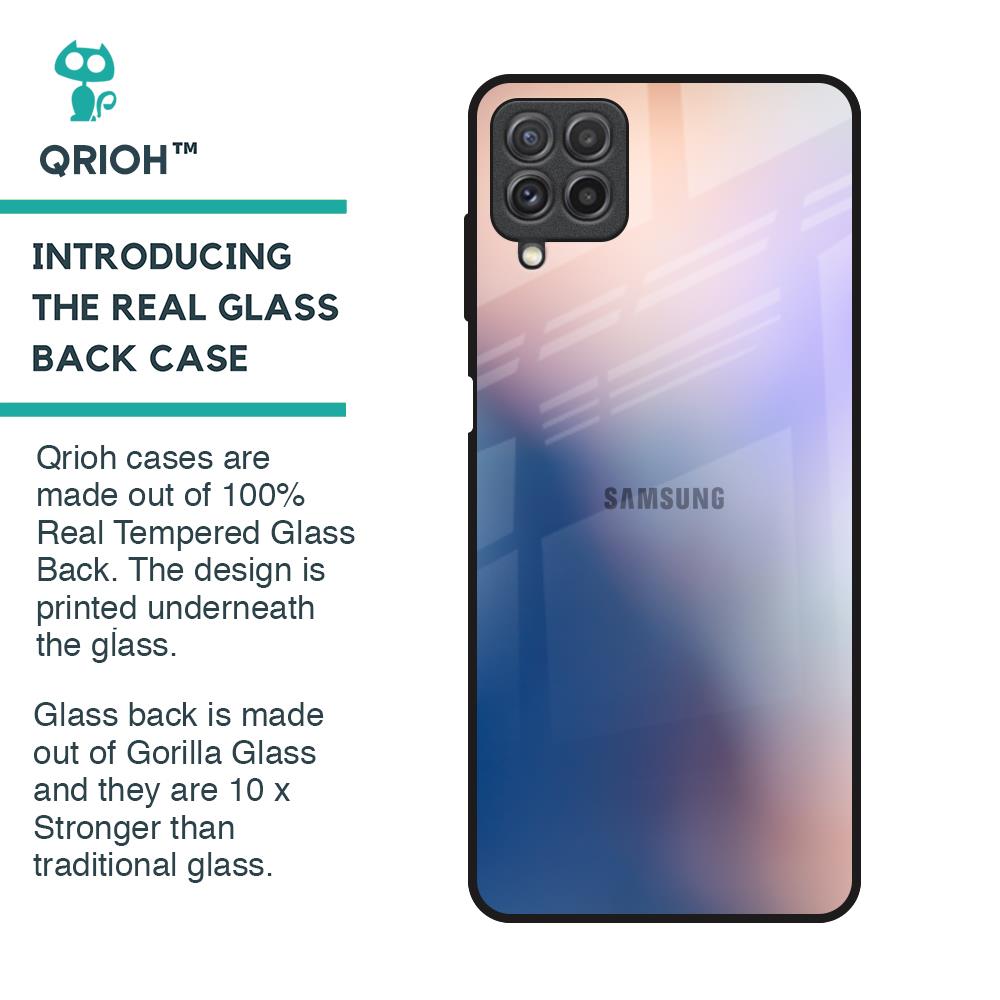 Blue Mauve Gradient Glass Case for Samsung Galaxy A22