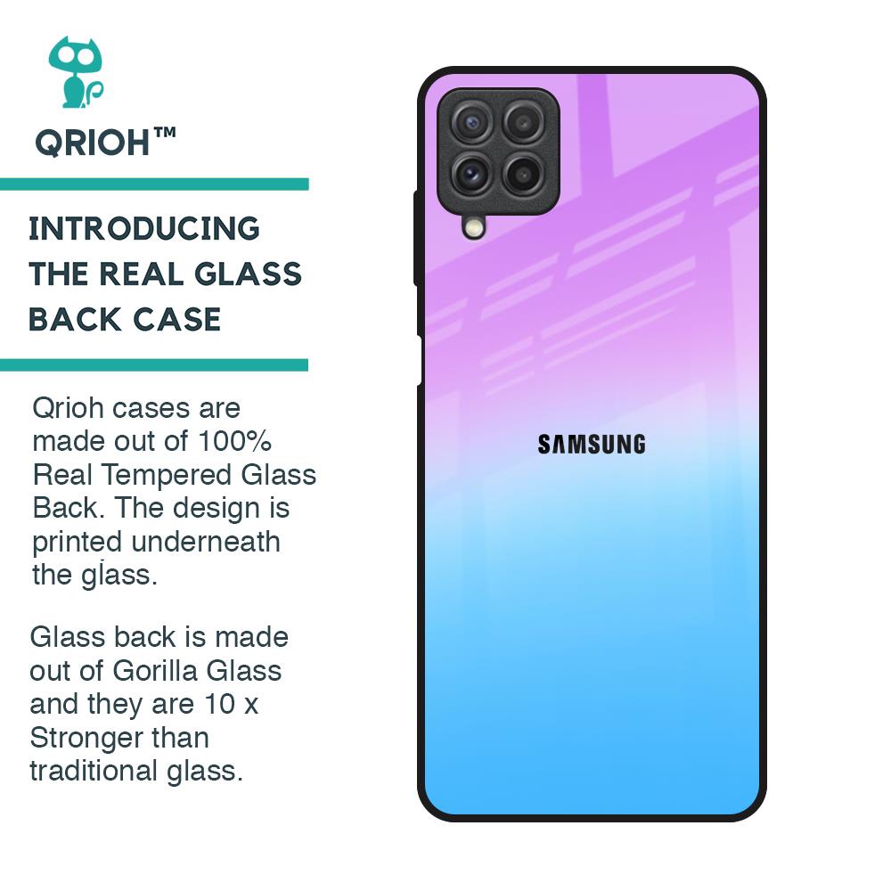 Unicorn Pattern Glass Case for Samsung Galaxy A22