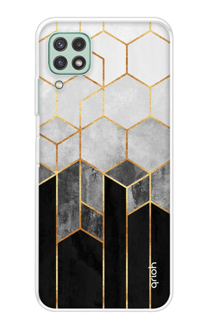Hexagonal Pattern Samsung Galaxy A22 Back Cover
