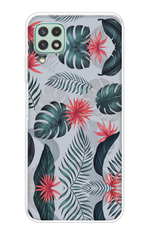 Retro Floral Leaf Samsung Galaxy A22 Back Cover