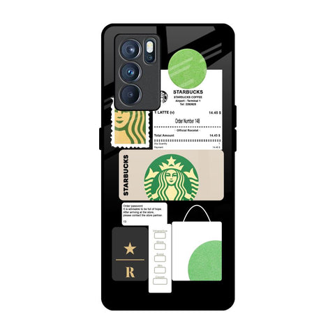 Coffee Latte Oppo Reno6 Glass Back Cover Online