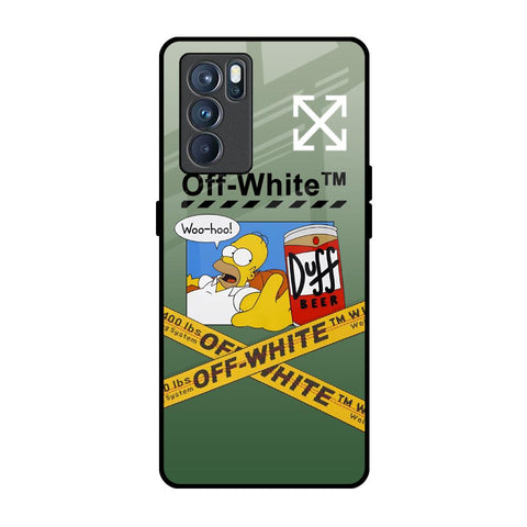 Duff Beer Oppo Reno6 Glass Back Cover Online