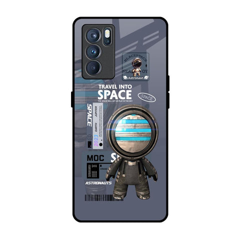 Space Travel Oppo Reno6 Glass Back Cover Online