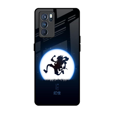 Luffy Nika Oppo Reno6 Glass Back Cover Online