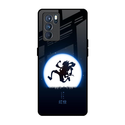 Luffy Nika Oppo Reno6 Glass Back Cover Online