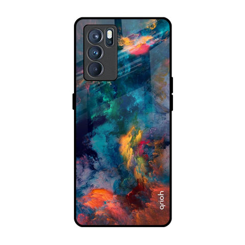 Cloudburst Oppo Reno6 Glass Back Cover Online