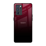 Wine Red Oppo Reno6 Glass Back Cover Online