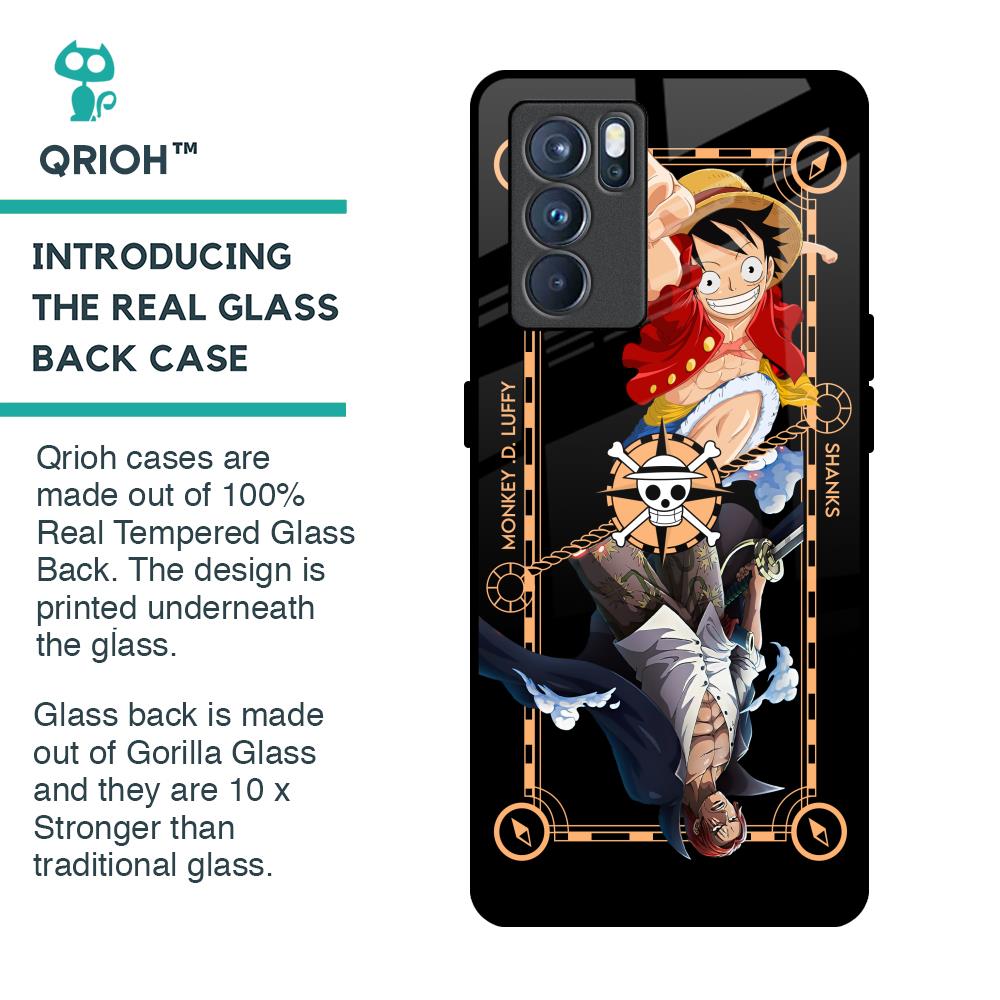 Shanks & Luffy Glass Case for Oppo Reno6