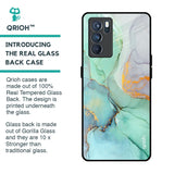 Green Marble Glass Case for Oppo Reno6