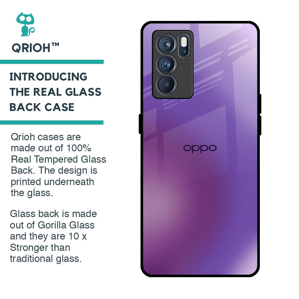 Ultraviolet Gradient Glass Case for Oppo Reno6