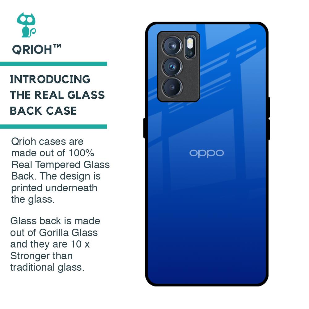 Egyptian Blue Glass Case for Oppo Reno6
