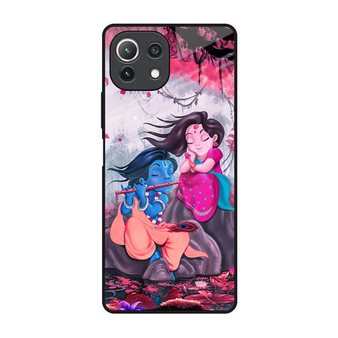 Radha Krishna Art Mi 11 Lite Glass Back Cover Online