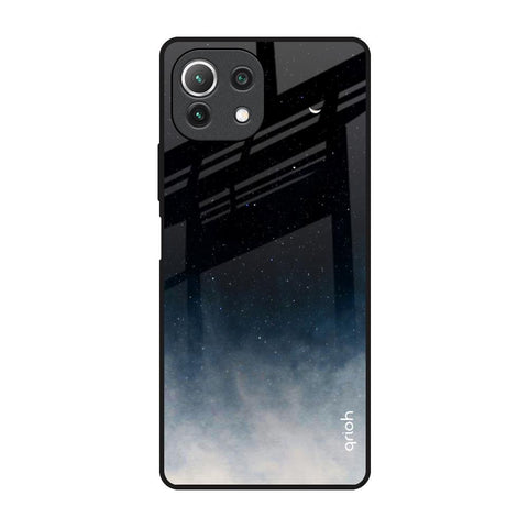 Black Aura Mi 11 Lite Glass Back Cover Online