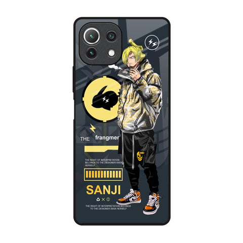 Cool Sanji Mi 11 Lite Glass Back Cover Online