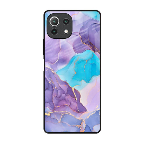 Alcohol ink Marble Mi 11 Lite Glass Back Cover Online
