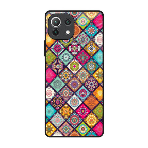 Multicolor Mandala Mi 11 Lite Glass Back Cover Online