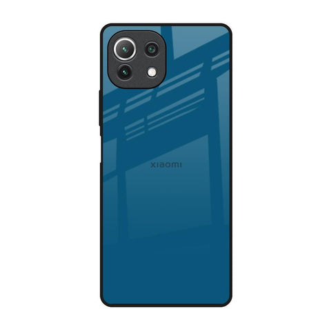 Cobalt Blue Mi 11 Lite Glass Back Cover Online