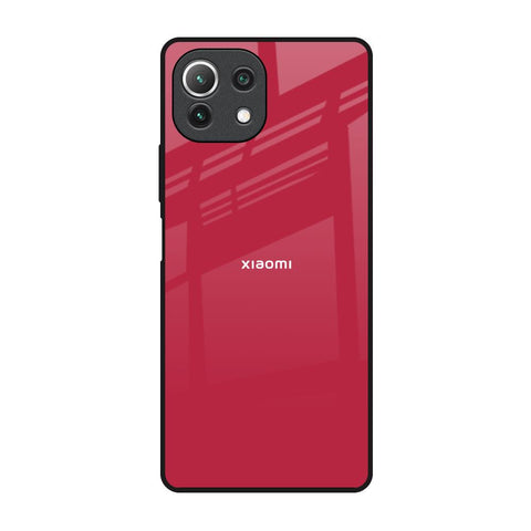 Solo Maroon Mi 11 Lite Glass Back Cover Online