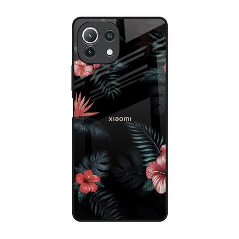 Tropical Art Flower Mi 11 Lite Glass Back Cover Online