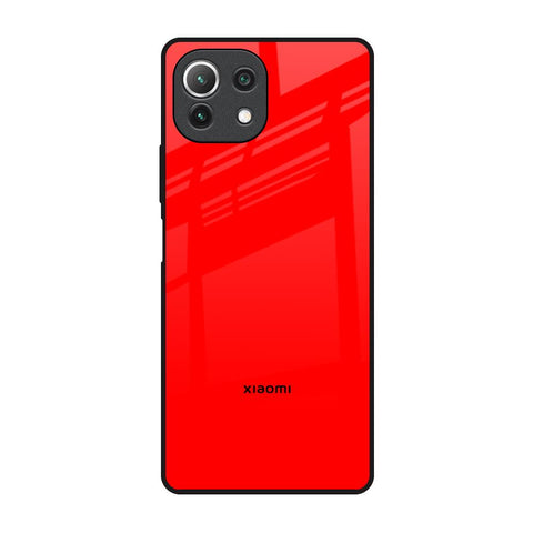 Blood Red Mi 11 Lite Glass Back Cover Online