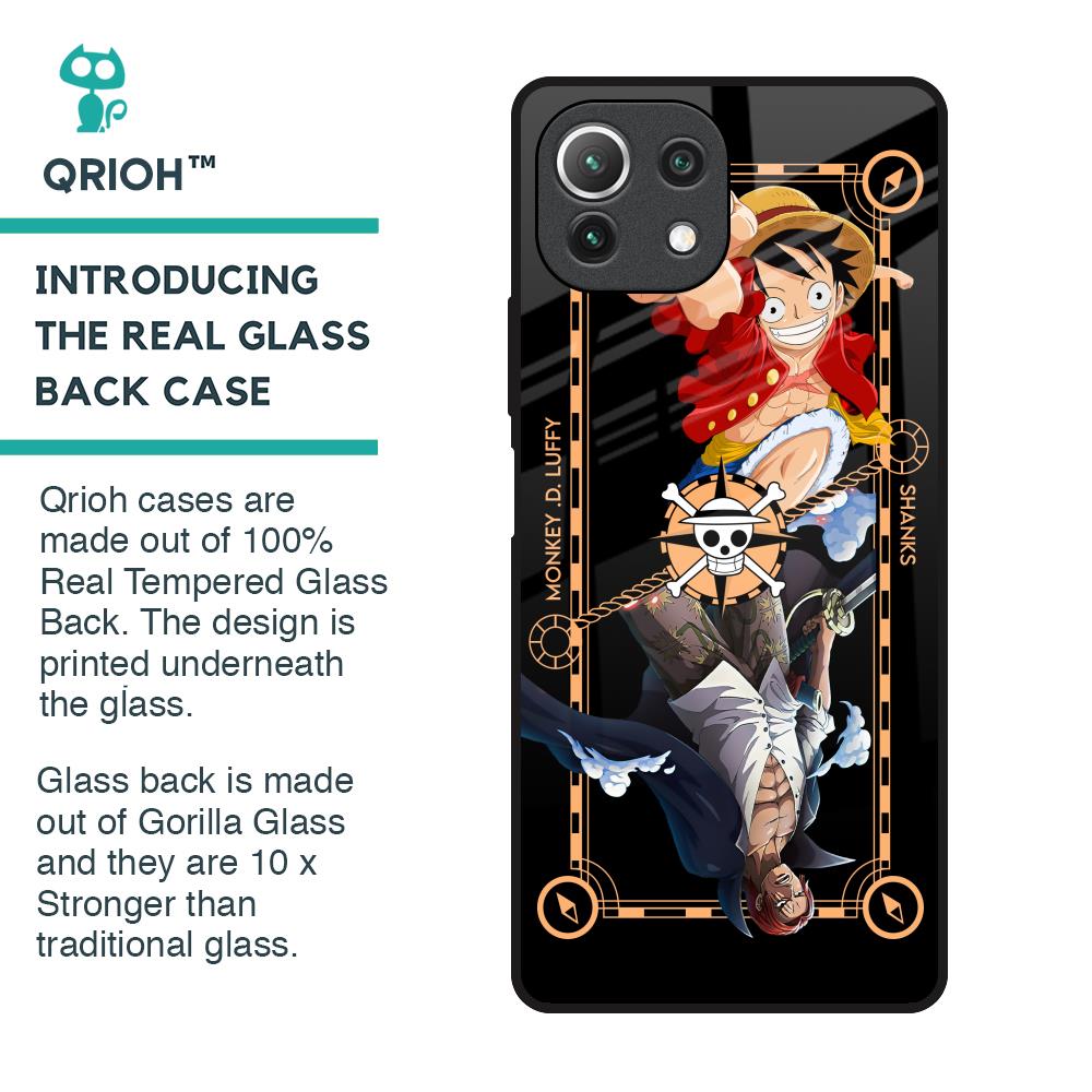 Shanks & Luffy Glass Case for Mi 11 Lite