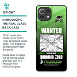 Zoro Wanted Glass Case for Mi 11 Lite