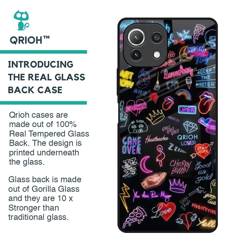 Accept The Mystery Glass Case for Mi 11 Lite