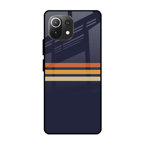 Tricolor Stripes Mi 11 Lite Glass Cases & Covers Online
