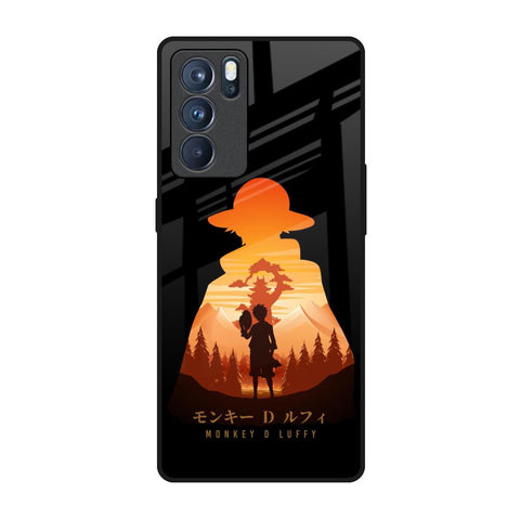 Luffy One Piece Oppo Reno6 Pro Glass Back Cover Online