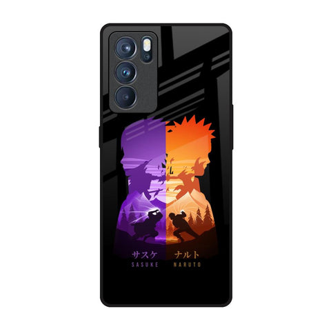 Minimalist Anime Oppo Reno6 Pro Glass Back Cover Online