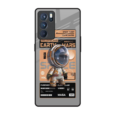 Space Ticket Oppo Reno6 Pro Glass Back Cover Online