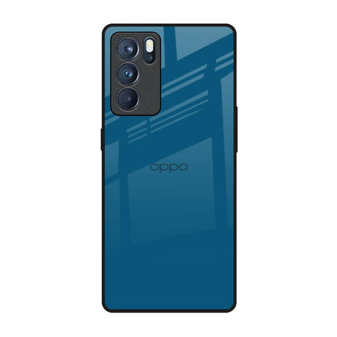 Cobalt Blue Oppo Reno6 Pro Glass Back Cover Online