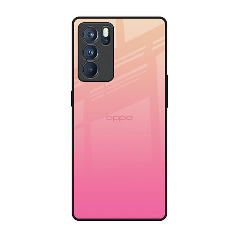 Pastel Pink Gradient Oppo Reno6 Pro Glass Back Cover Online