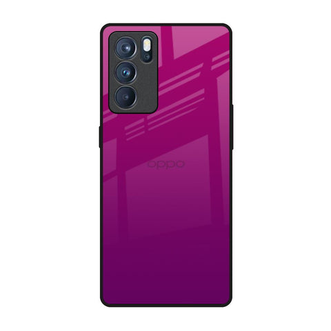 Magenta Gradient Oppo Reno6 Pro Glass Back Cover Online