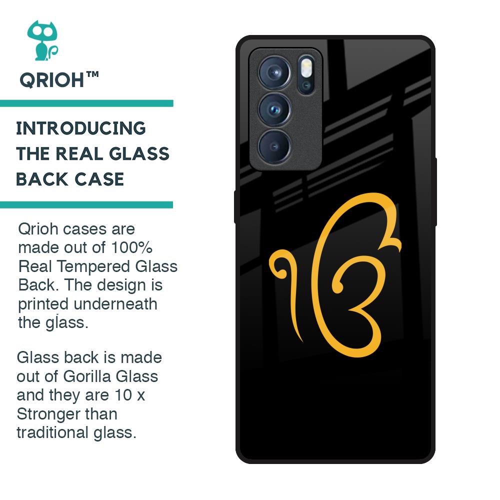 Luxury Fashion Initial Glass Case for Oppo Reno6 Pro