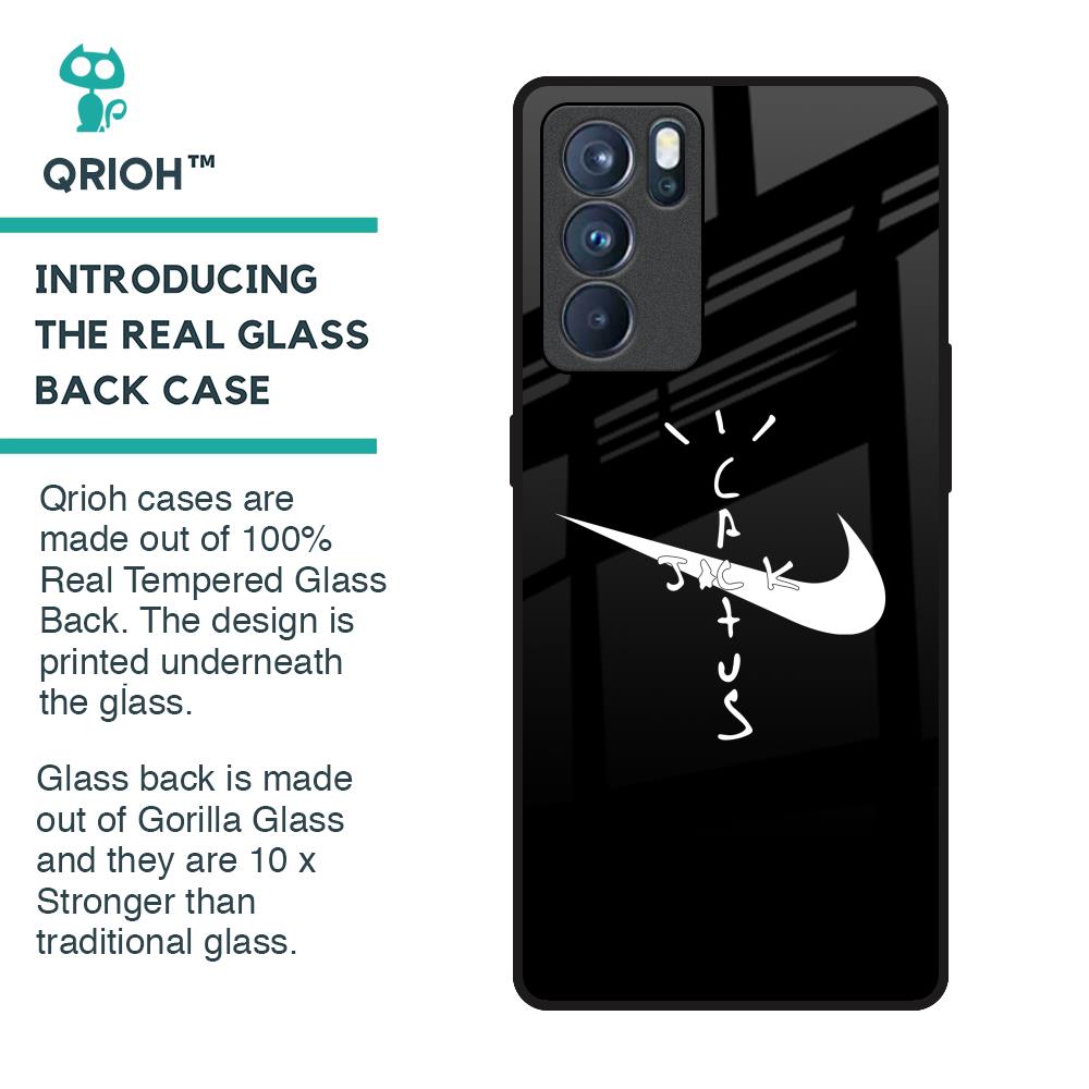 Jack Cactus Glass Case for Oppo Reno6 Pro