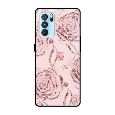 Shimmer Roses Oppo Reno6 Pro Glass Cases & Covers Online