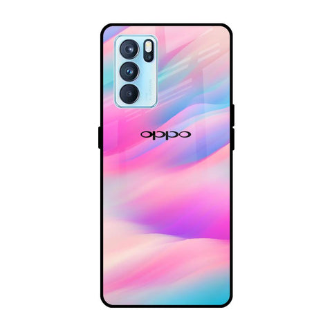 Colorful Waves Oppo Reno6 Pro Glass Cases & Covers Online