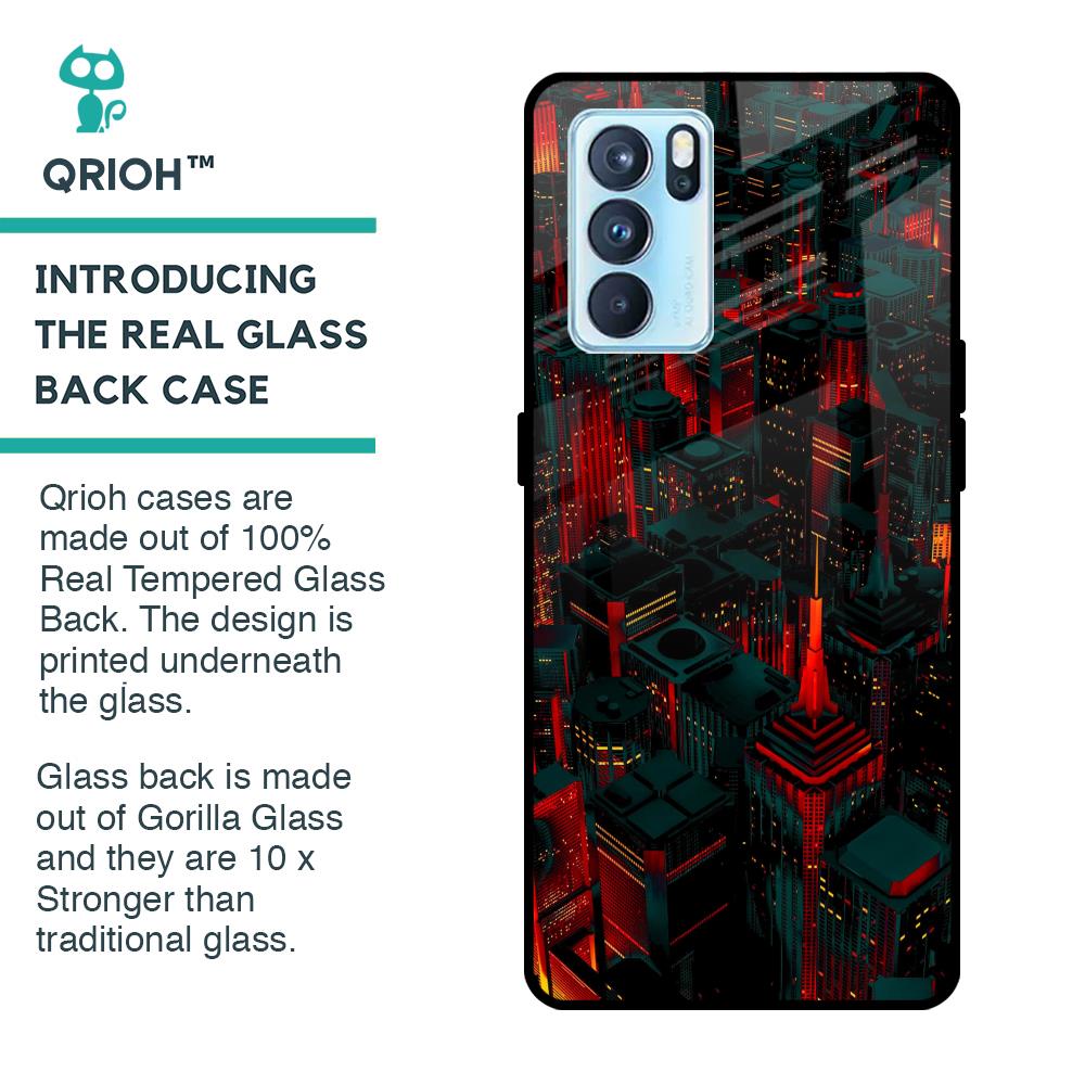 City Light Glass Case For Oppo Reno6 Pro
