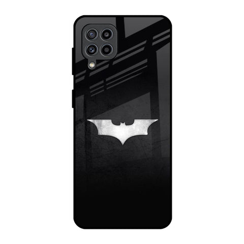 Super Hero Logo Samsung Galaxy F22 Glass Back Cover Online