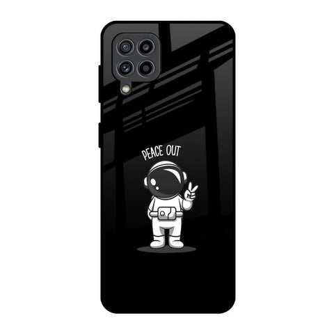 Peace Out Astro Samsung Galaxy F22 Glass Back Cover Online