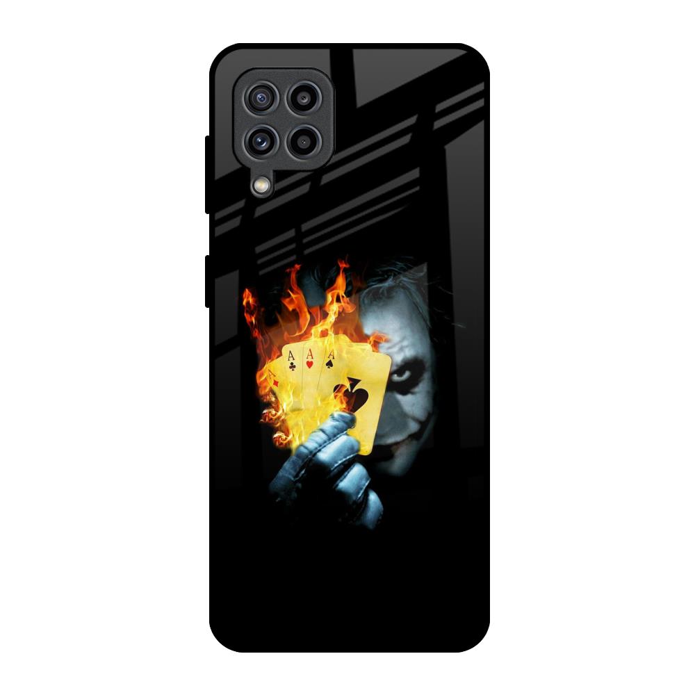 AAA Joker Samsung Galaxy F22 Glass Back Cover Online