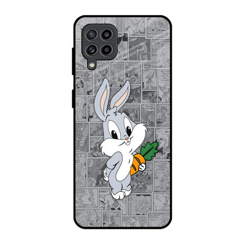 Cute Baby Bunny Samsung Galaxy F22 Glass Back Cover Online