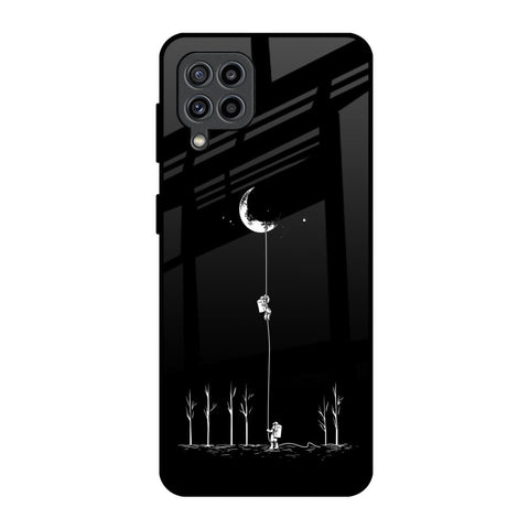 Catch the Moon Samsung Galaxy F22 Glass Back Cover Online